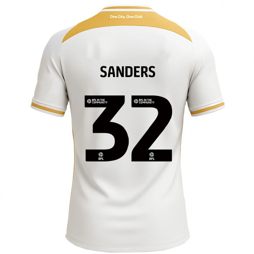 Danxen Homem Camisola Jack Sanders #32 Branco Dourado Principal 2025/26 Camisa Brasil