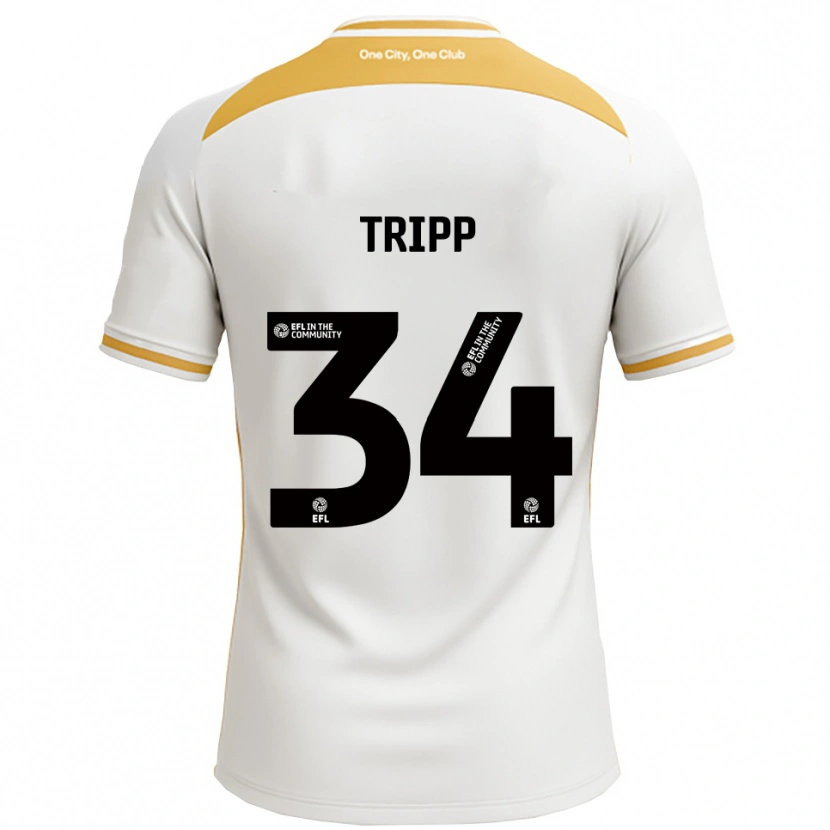 Danxen Homem Camisola Callum Tripp #34 Branco Dourado Principal 2025/26 Camisa Brasil