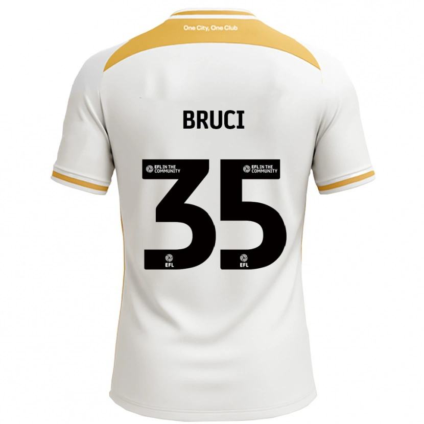 Danxen Homem Camisola Izabella Bruci #35 Branco Dourado Principal 2025/26 Camisa Brasil