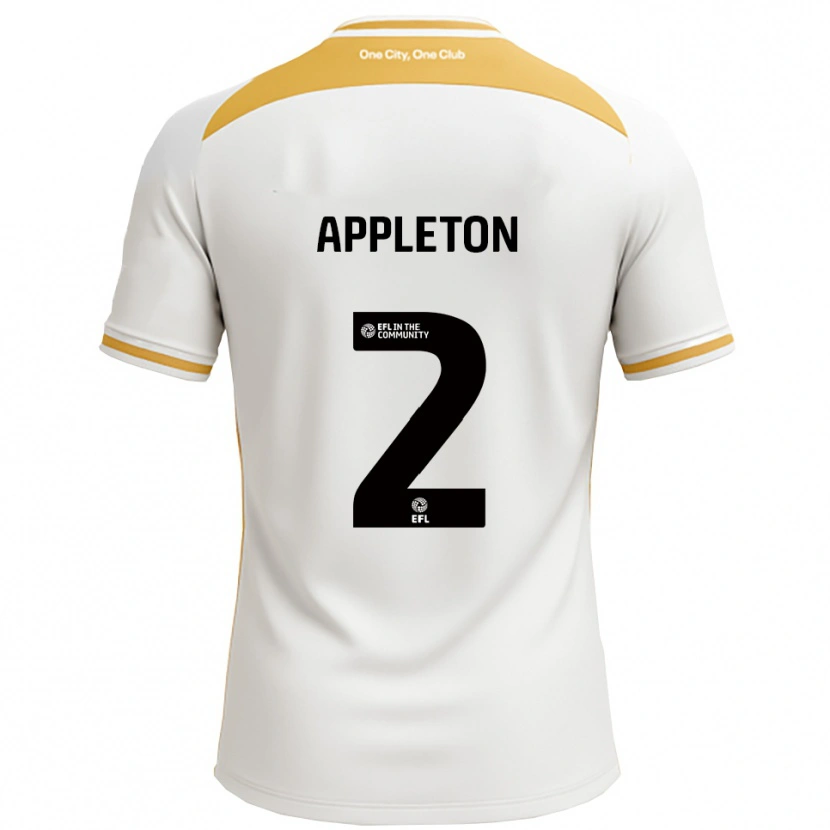 Danxen Homem Camisola Tara Appleton #2 Branco Dourado Principal 2025/26 Camisa Brasil
