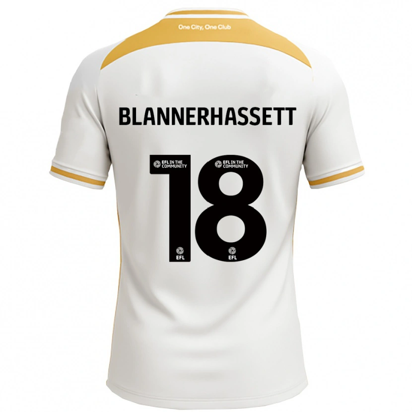 Danxen Homem Camisola Tommy Blannerhassett #18 Branco Dourado Principal 2025/26 Camisa Brasil