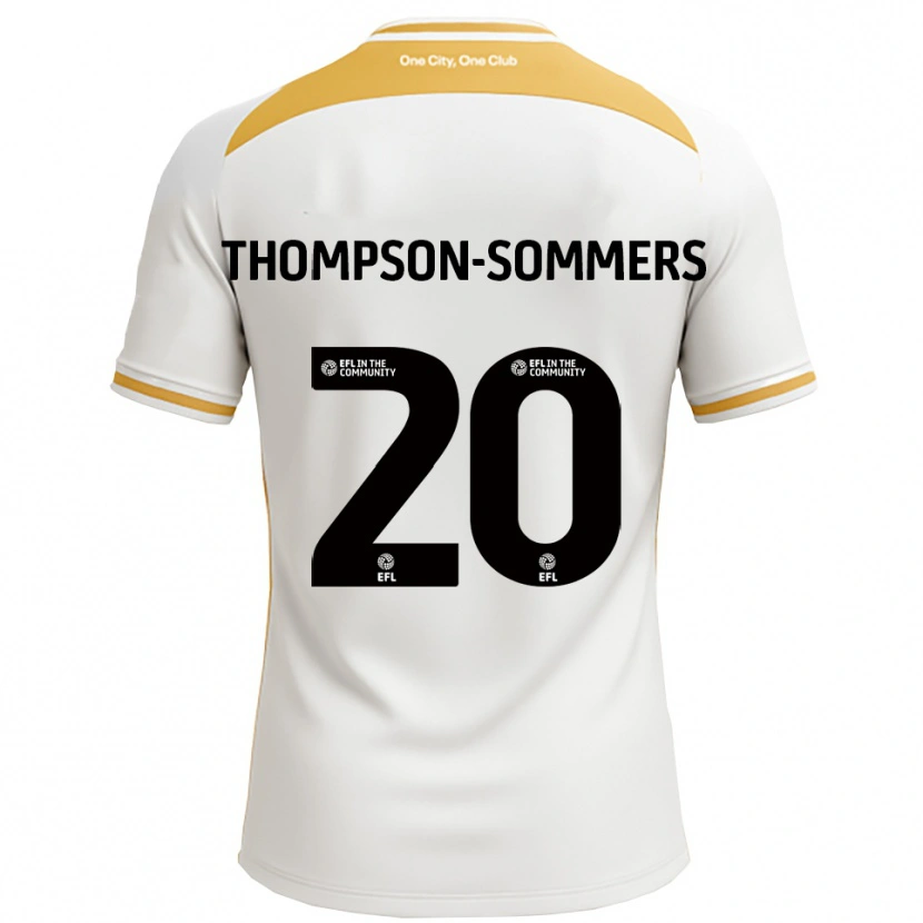 Danxen Homem Camisola Kane Thompson-Sommers #20 Branco Dourado Principal 2025/26 Camisa Brasil