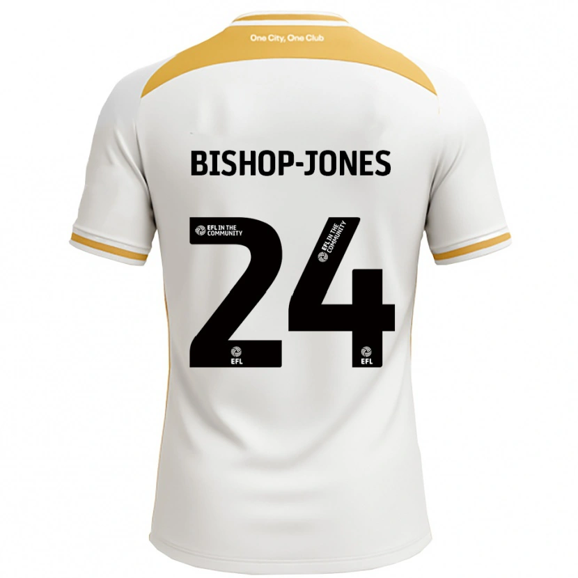 Danxen Homem Camisola Ruby Bishop-Jones #24 Branco Dourado Principal 2025/26 Camisa Brasil