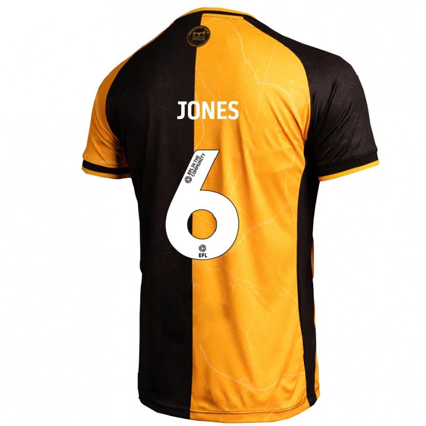 Danxen Homem Camisola George Jones #6 Amarelo Preto Principal 2025/26 Camisa Brasil