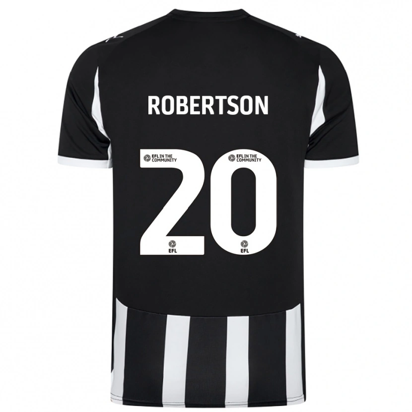 Danxen Homem Camisola Scott Robertson #20 Preto Branco Principal 2025/26 Camisa Brasil