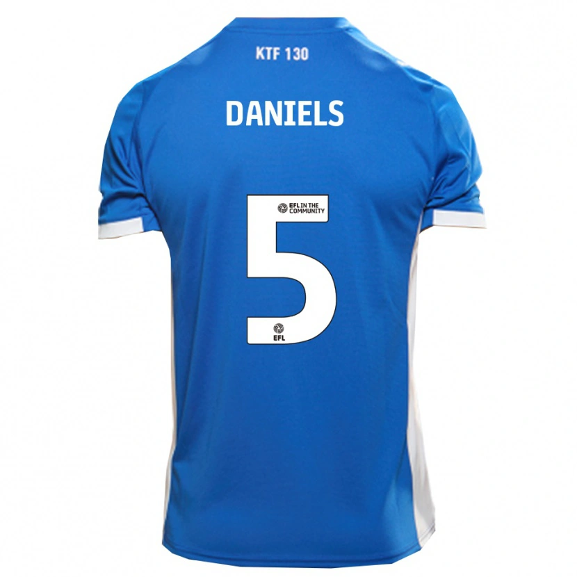 Danxen Homem Camisola Donervon Daniels #5 Azul Branco Principal 2025/26 Camisa Brasil