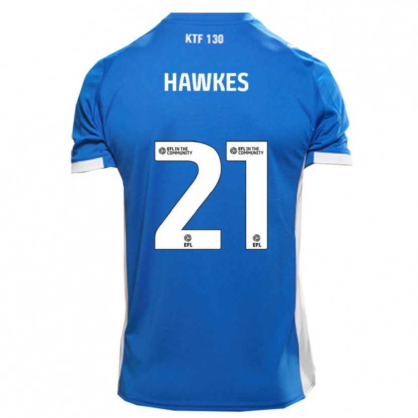 Danxen Homem Camisola Josh Hawkes #21 Azul Branco Principal 2025/26 Camisa Brasil
