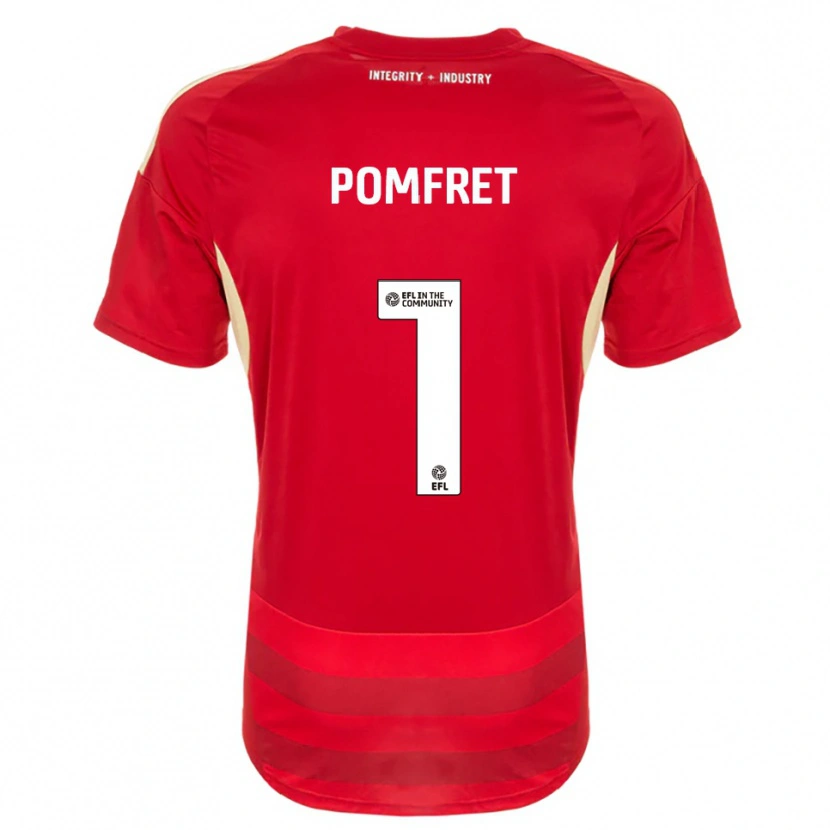 Danxen Homem Camisola Grace Pomfret #1 Vermelho Branco Principal 2025/26 Camisa Brasil