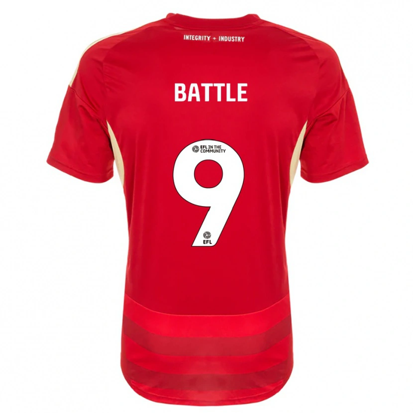 Danxen Homem Camisola Jess Battle #9 Vermelho Branco Principal 2025/26 Camisa Brasil