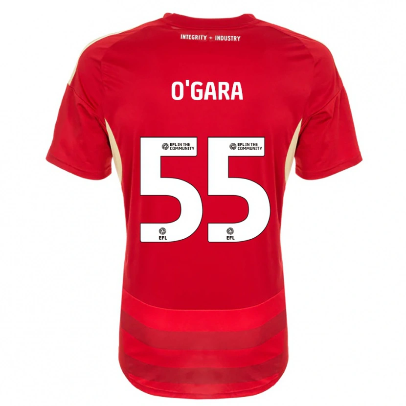 Danxen Homem Camisola Harry O'gara #55 Vermelho Branco Principal 2025/26 Camisa Brasil