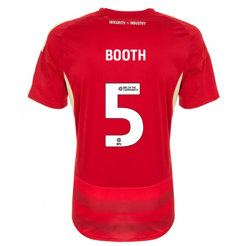 Danxen Homem Camisola Lailah Booth #5 Vermelho Branco Principal 2025/26 Camisa Brasil
