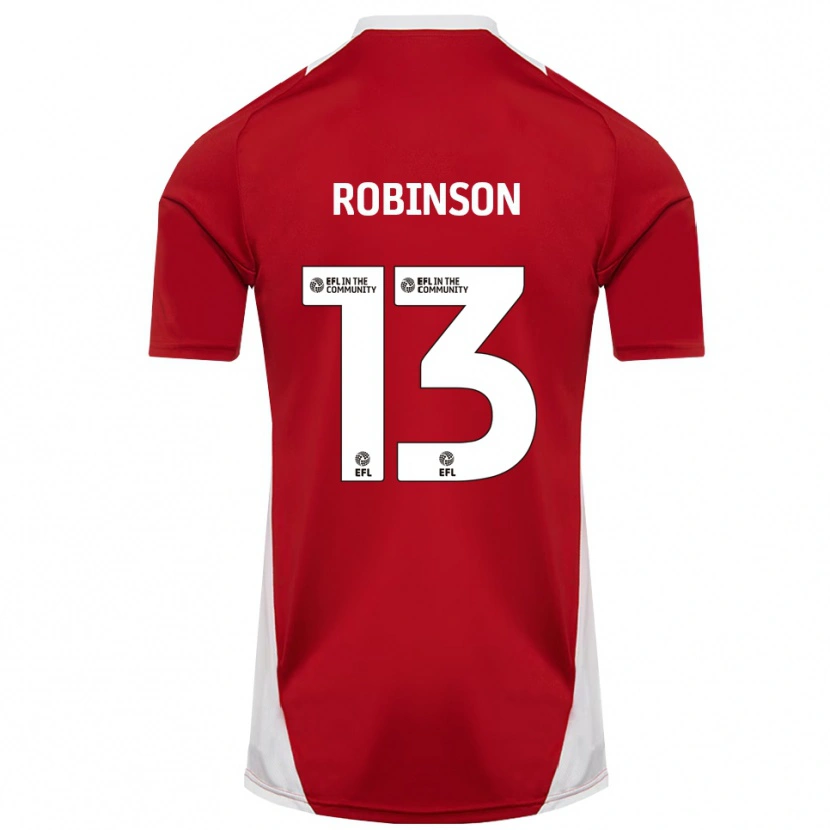 Danxen Homem Camisola Anton Robinson #13 Vermelho Branco Dourado Principal 2025/26 Camisa Brasil