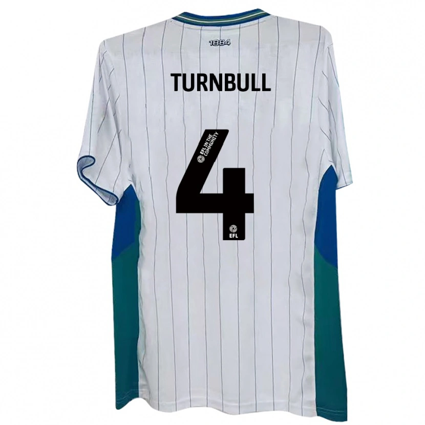 Danxen Homem Camisola Jordan Turnbull #4 Branco Verde Azul Principal 2025/26 Camisa Brasil