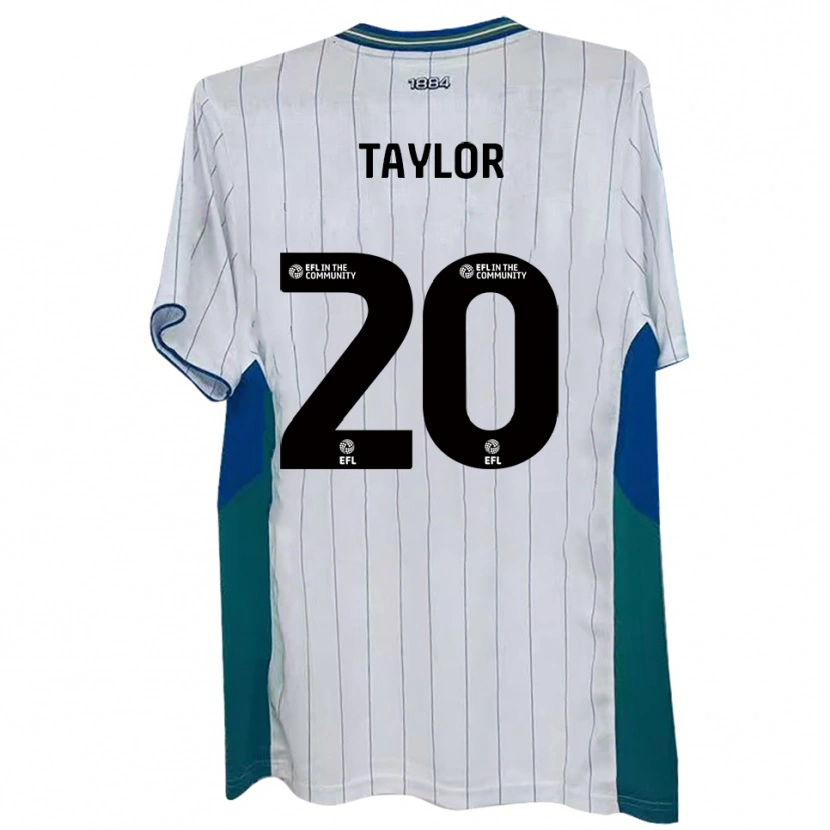 Danxen Homem Camisola Sam Taylor #20 Branco Verde Azul Principal 2025/26 Camisa Brasil