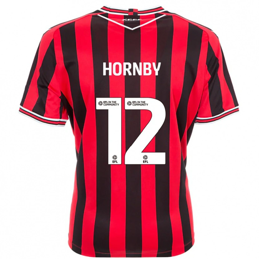 Danxen Homem Camisola Sam Hornby #12 Vermelho Preto Principal 2025/26 Camisa Brasil