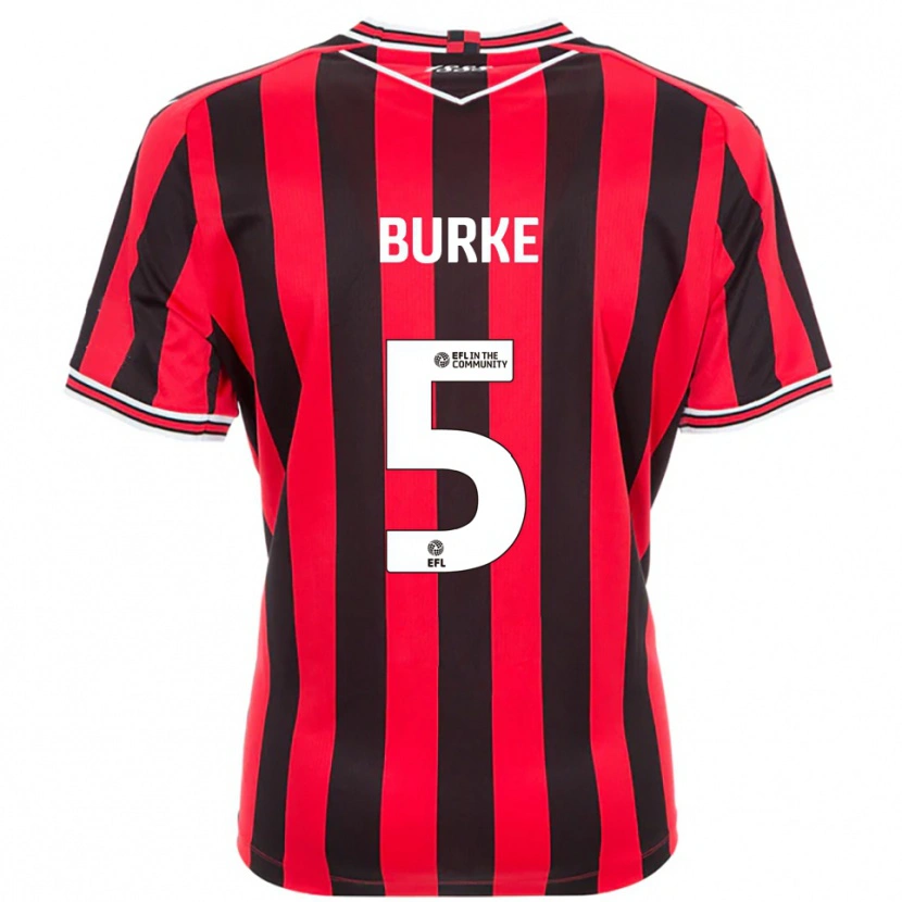 Danxen Homem Camisola Harrison Burke #5 Vermelho Preto Principal 2025/26 Camisa Brasil