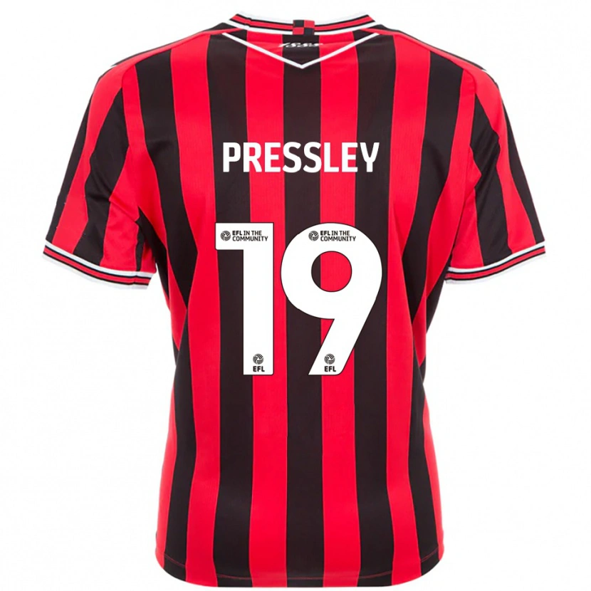 Danxen Homem Camisola Aaron Pressley #19 Vermelho Preto Principal 2025/26 Camisa Brasil