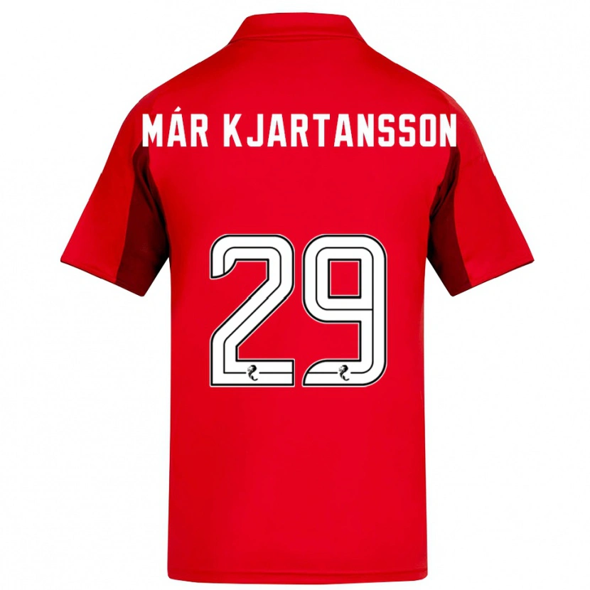 Danxen Homem Camisola Kjartan Már Kjartansson #29 Vermelho Vinho Principal 2025/26 Camisa Brasil