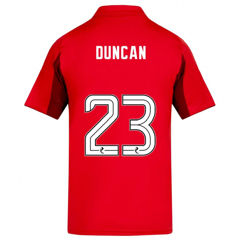 Danxen Homem Camisola Ryan Duncan #23 Vermelho Vinho Principal 2025/26 Camisa Brasil