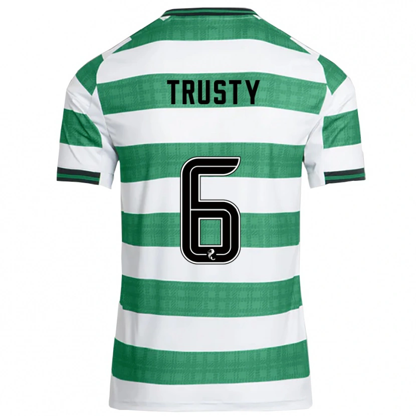 Danxen Homem Camisola Auston Trusty #6 Verde Branco Principal 2025/26 Camisa Brasil