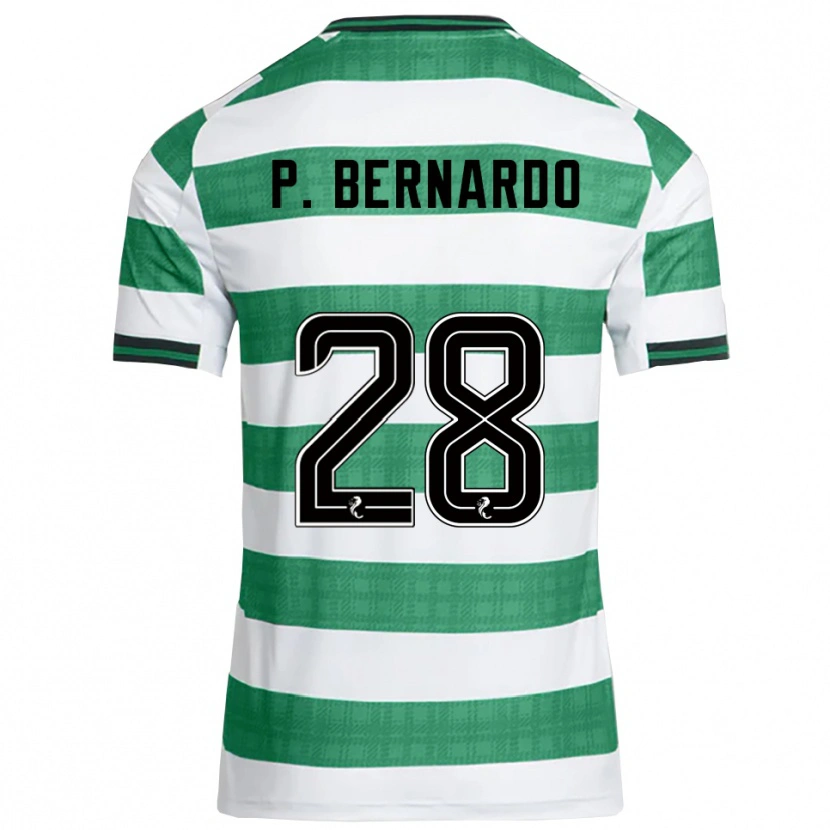 Danxen Homem Camisola Paulo Bernardo #28 Verde Branco Principal 2025/26 Camisa Brasil