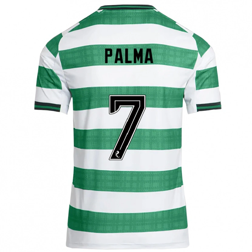 Danxen Homem Camisola Luis Palma #7 Verde Branco Principal 2025/26 Camisa Brasil