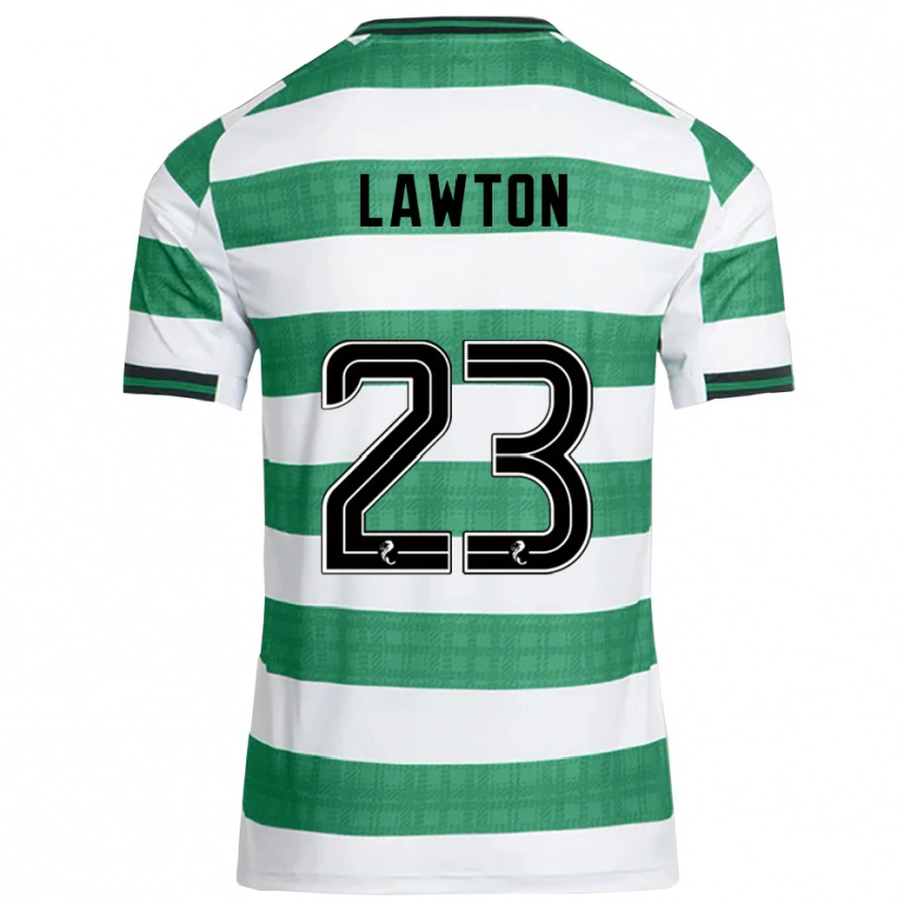 Danxen Homem Camisola Emma Lawton #23 Verde Branco Principal 2025/26 Camisa Brasil