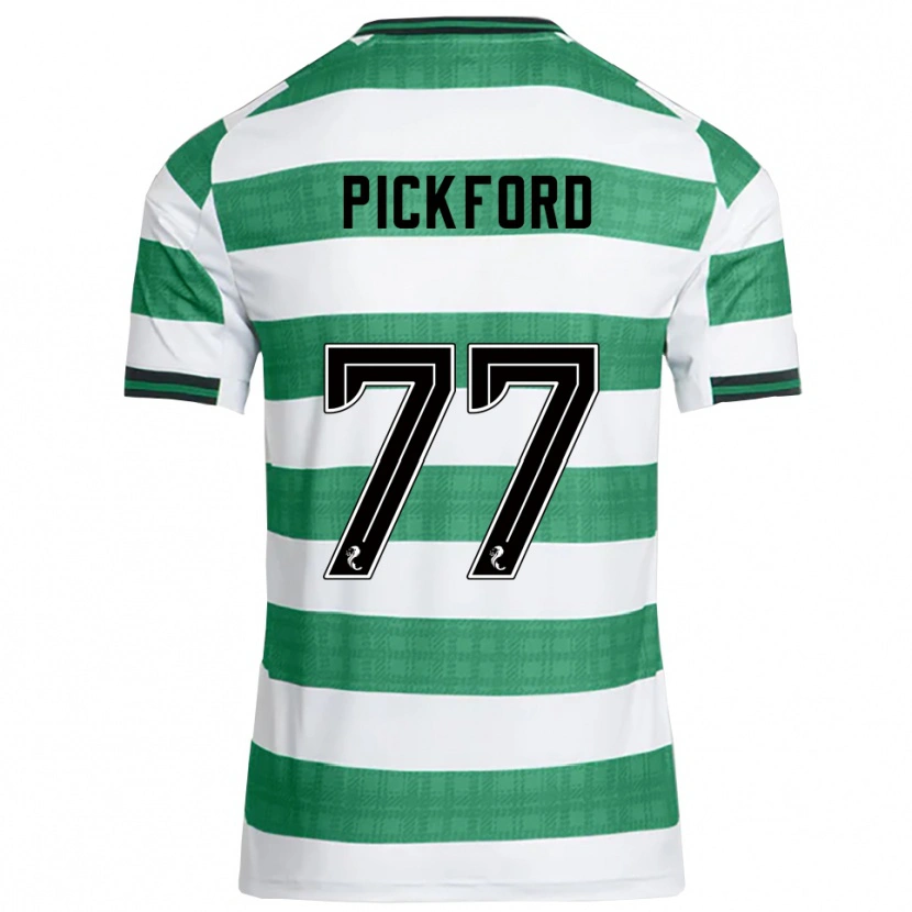 Danxen Homem Camisola Tom Pickford #77 Verde Branco Principal 2025/26 Camisa Brasil
