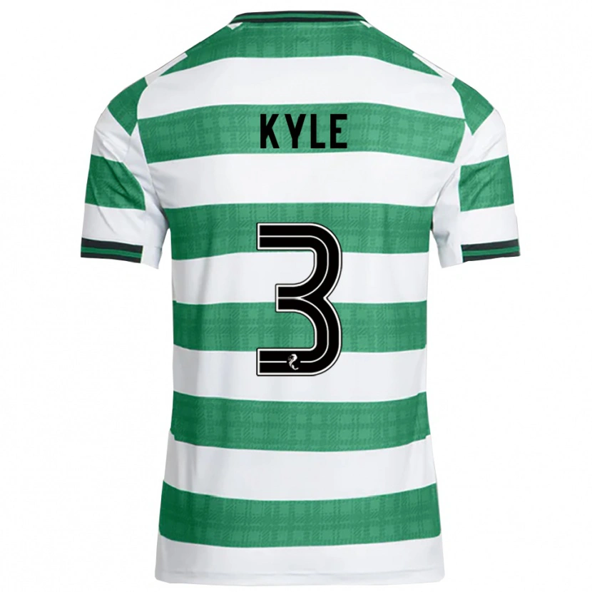 Danxen Homem Camisola Andrew Kyle #3 Verde Branco Principal 2025/26 Camisa Brasil