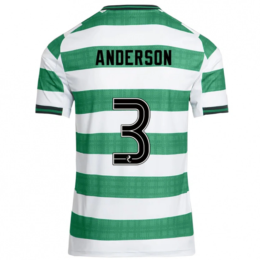 Danxen Homem Camisola Matthew Anderson #3 Verde Branco Principal 2025/26 Camisa Brasil