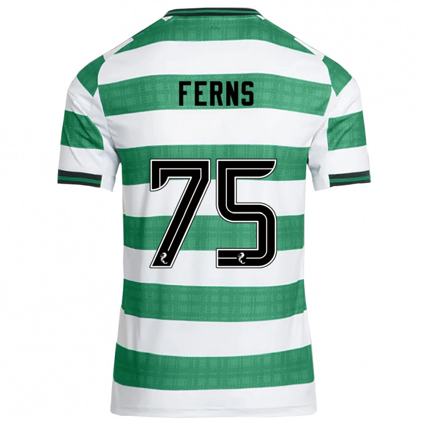 Danxen Homem Camisola Ronan Ferns #75 Verde Branco Principal 2025/26 Camisa Brasil