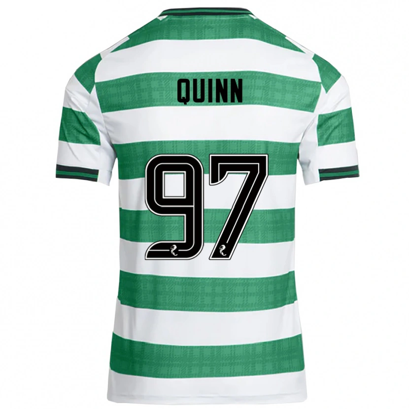 Danxen Homem Camisola Ben Quinn #97 Verde Branco Principal 2025/26 Camisa Brasil
