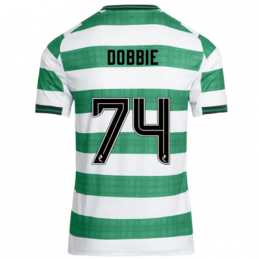 Danxen Homem Camisola Lewis Dobbie #74 Verde Branco Principal 2025/26 Camisa Brasil