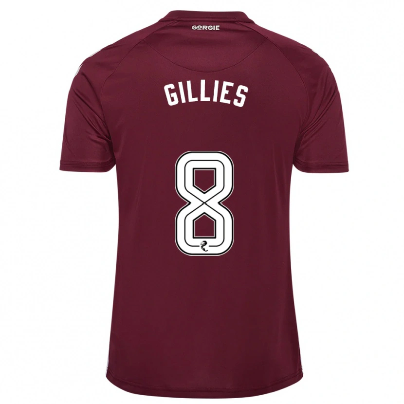 Danxen Homem Camisola Matthew Gillies #8 Vinho Branco Principal 2025/26 Camisa Brasil