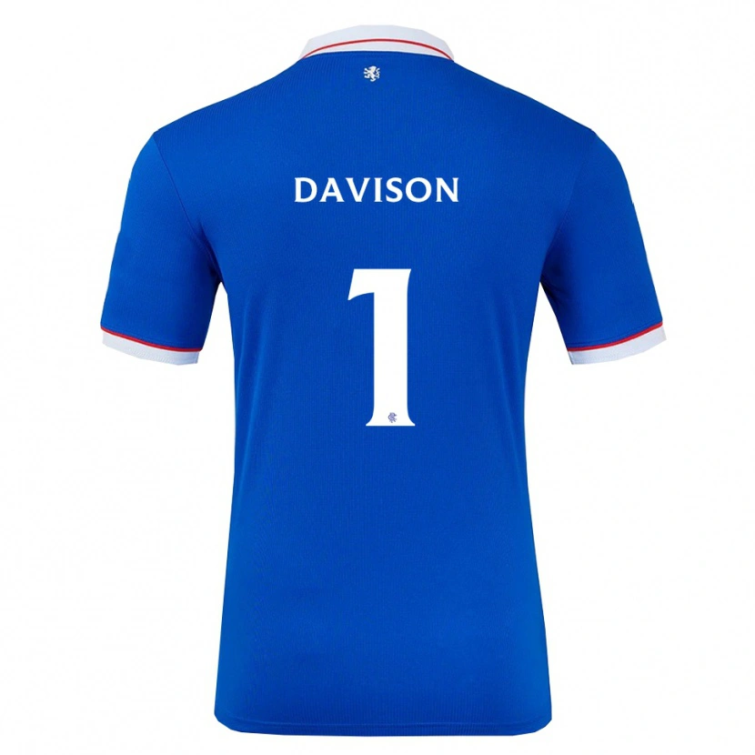 Danxen Homem Camisola Hannah Davison #1 Azul Branco Principal 2025/26 Camisa Brasil