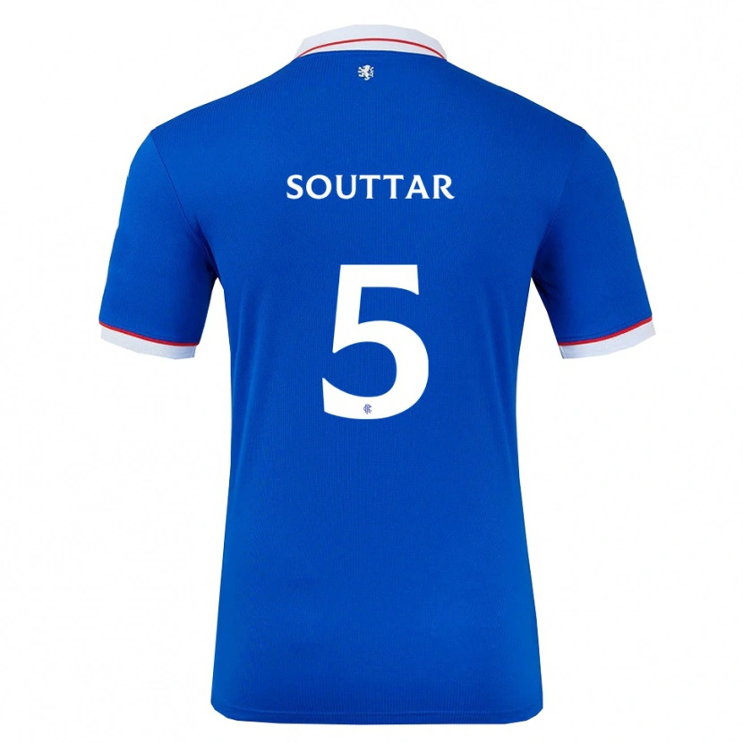 Danxen Homem Camisola John Souttar #5 Azul Branco Principal 2025/26 Camisa Brasil