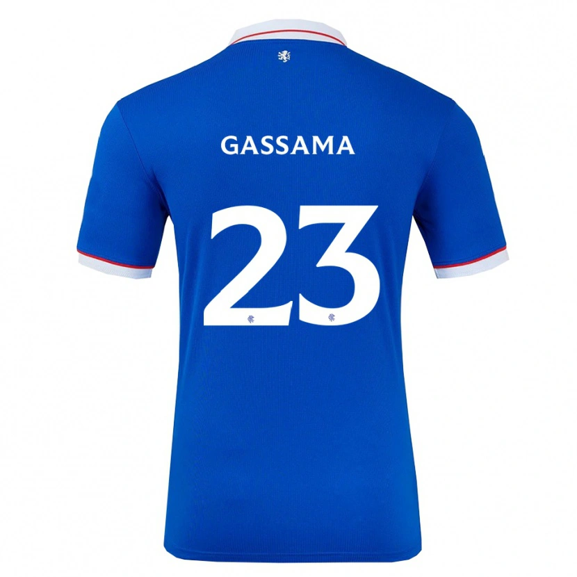 Danxen Homem Camisola Djeidi Gassama #23 Azul Branco Principal 2025/26 Camisa Brasil