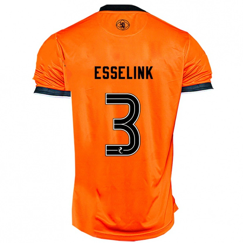 Danxen Homem Camisola Bert Esselink #3 Laranja Preto Principal 2025/26 Camisa Brasil