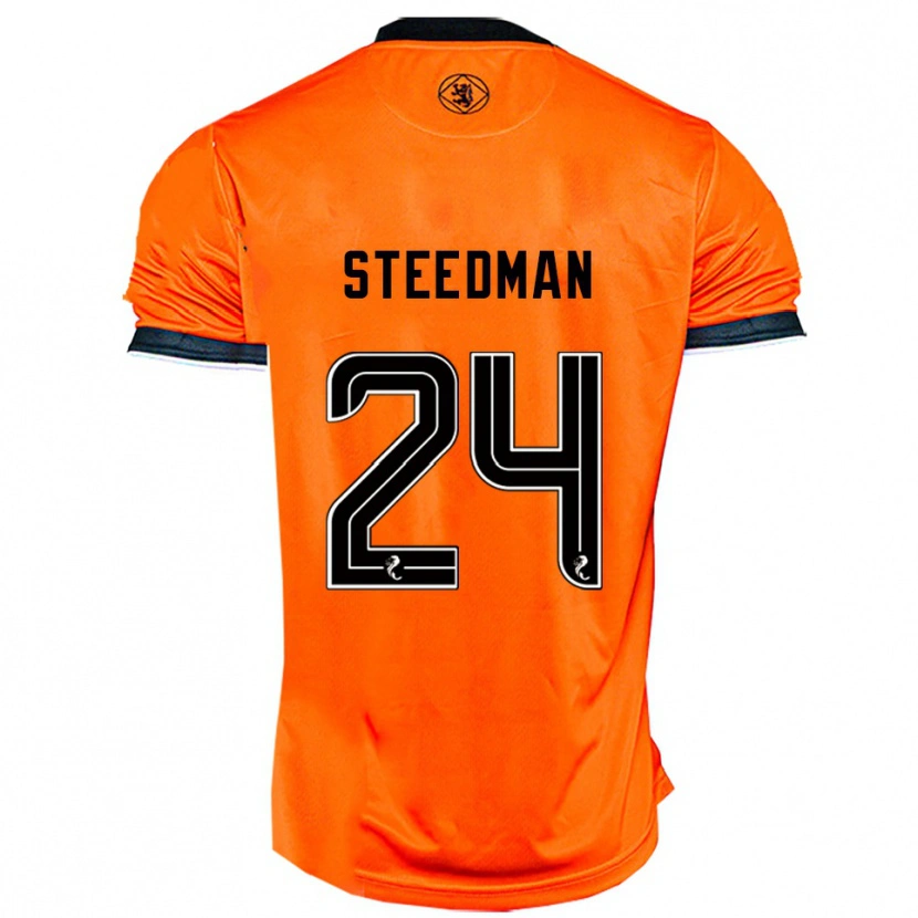 Danxen Homem Camisola Laura Steedman #24 Laranja Preto Principal 2025/26 Camisa Brasil