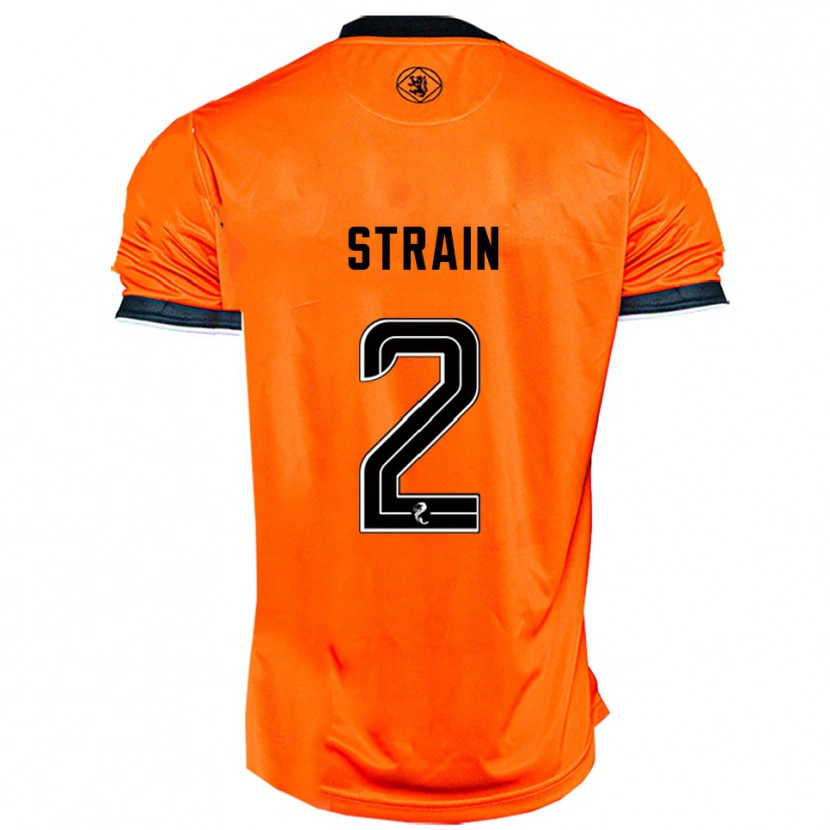 Danxen Homem Camisola Ryan Strain #2 Laranja Preto Principal 2025/26 Camisa Brasil