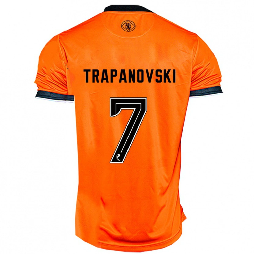Danxen Homem Camisola Kristijan Trapanovski #7 Laranja Preto Principal 2025/26 Camisa Brasil