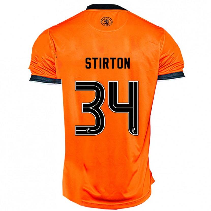 Danxen Homem Camisola Owen Stirton #34 Laranja Preto Principal 2025/26 Camisa Brasil