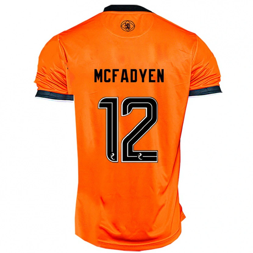 Danxen Homem Camisola Stacey Mcfadyen #12 Laranja Preto Principal 2025/26 Camisa Brasil