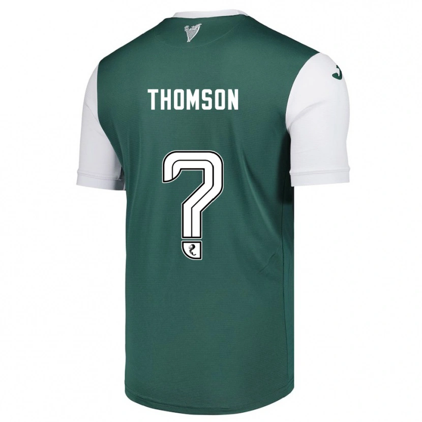 Danxen Homem Camisola Jackson Thomson #0 Verde Branco Principal 2025/26 Camisa Brasil