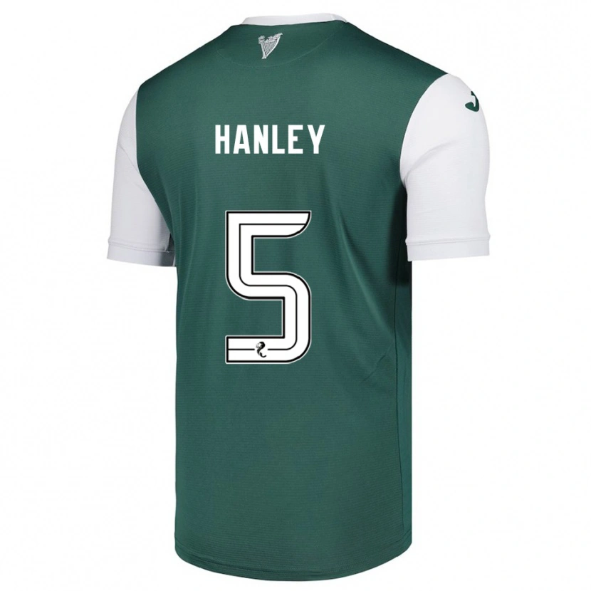 Danxen Homem Camisola Grant Hanley #5 Verde Branco Principal 2025/26 Camisa Brasil