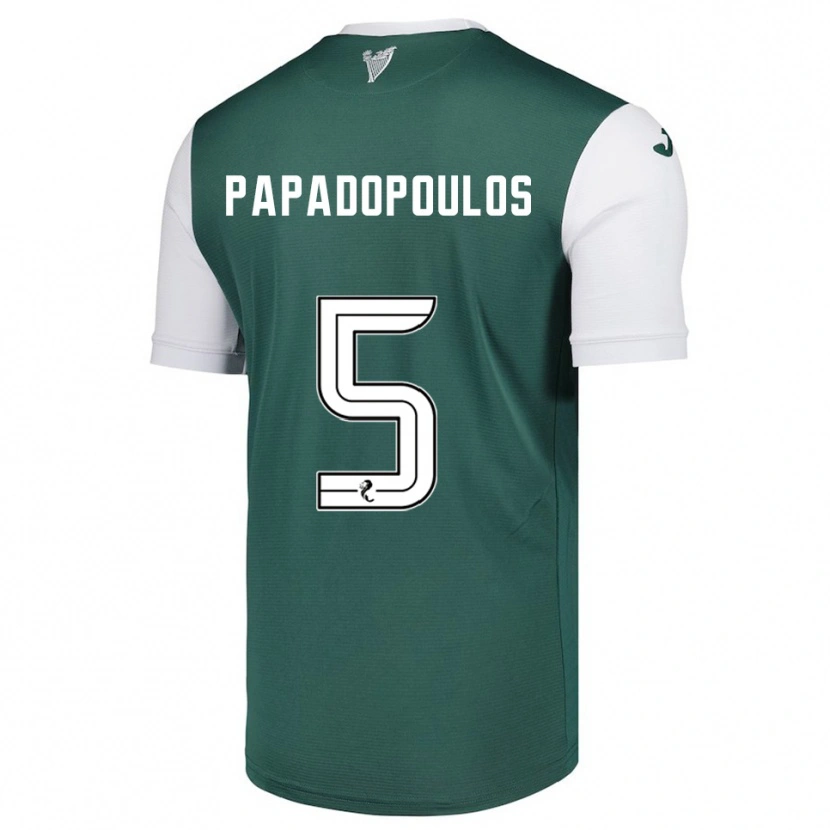 Danxen Homem Camisola Stacey Papadopoulos #5 Verde Branco Principal 2025/26 Camisa Brasil