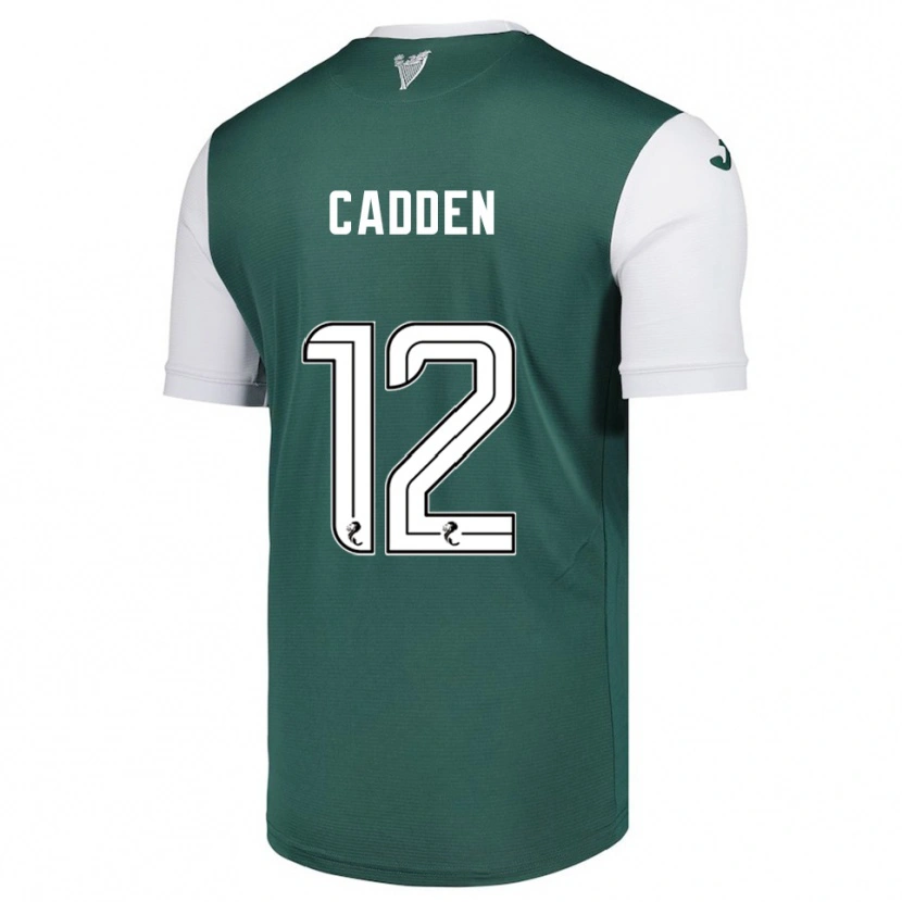 Danxen Homem Camisola Chris Cadden #12 Verde Branco Principal 2025/26 Camisa Brasil