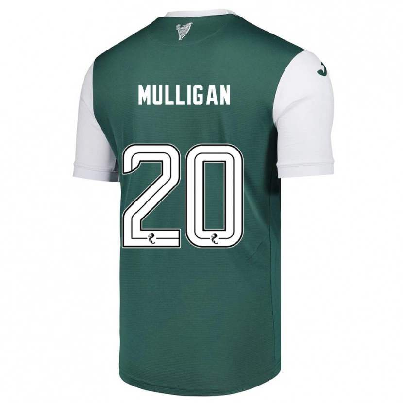 Danxen Homem Camisola Josh Mulligan #20 Verde Branco Principal 2025/26 Camisa Brasil