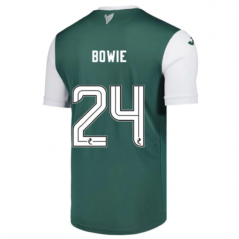 Danxen Homem Camisola Tegan Bowie #24 Verde Branco Principal 2025/26 Camisa Brasil