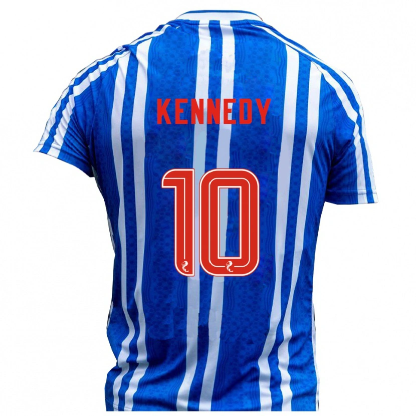 Danxen Homem Camisola Matty Kennedy #10 Azul Branco Principal 2025/26 Camisa Brasil